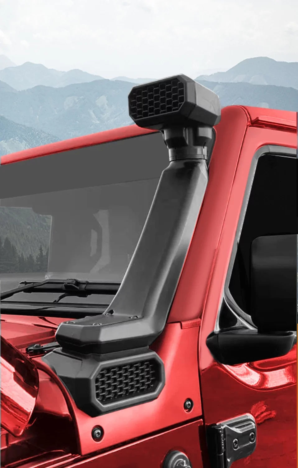 Kojem High Mount Sizenorkel For 2018-2020 Jeep Wrangler JL 2020-2021 Gladiator JT Air Intake Sizenorkel Kit