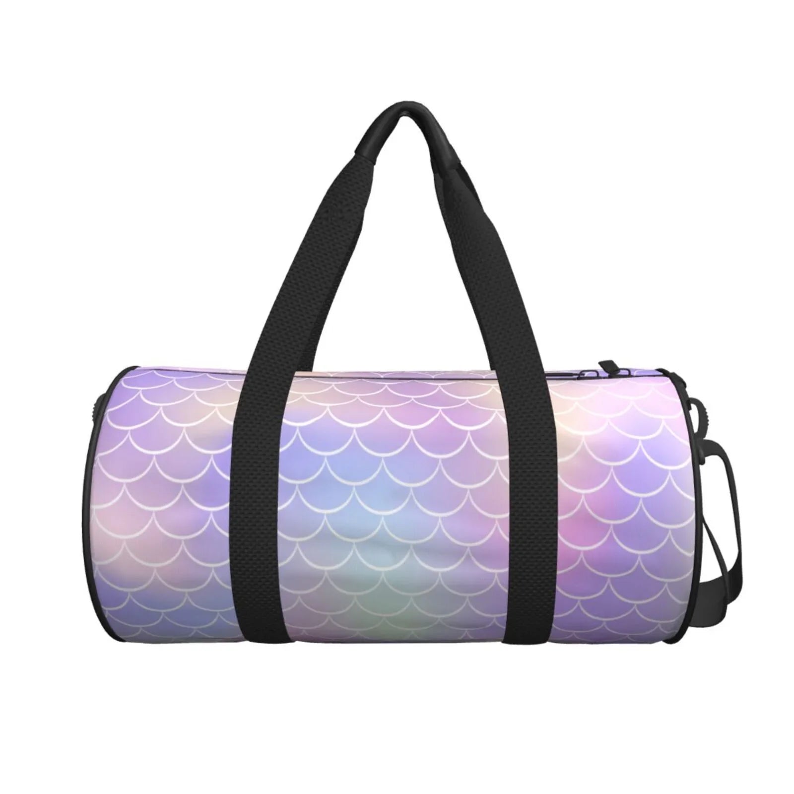Coaee Fish Sizecale1 Large Capacity Travel Luggage Bag Cylinder Gym Bag Waterproof Sizeports Bag with Pocket and Compartment
