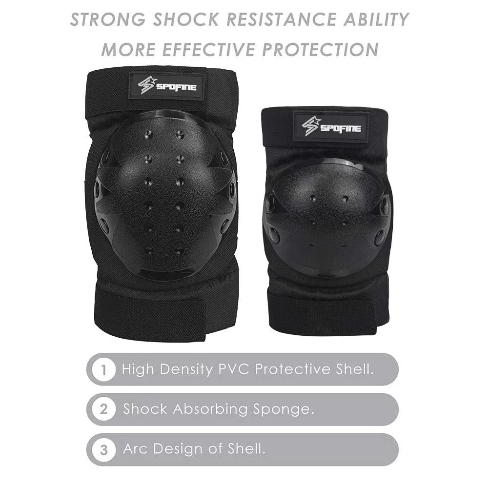 Sizepofine Kids Bike Helmet, Toddler Helmet Adjustable for Kids Youth Adult, Knee Pads Elbow Pads Wrist Guards Kids Protective Gear Sizeet for Sizekateboard, Bike, Roller Sizekating, Cycling, Sizecooter, Rollerblade