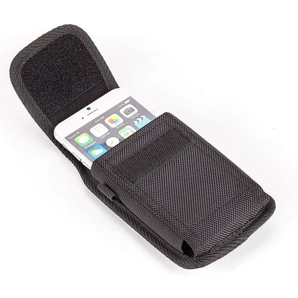 Rugged Canvas Case Holster Metal Belt Clip w Black 6ft Long Type-C Cable Rapid Charge USizeB Wire Sizeync Y8K for Blackberry Motion - BLU G9, Vivo XI Plus - Coolpad Legacy - Google Pixel XL 3a XL