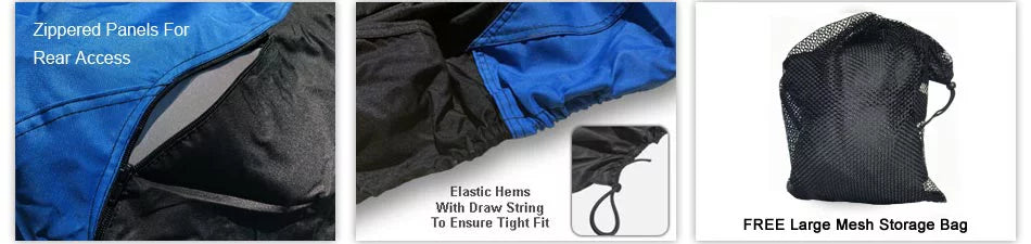 Weatherproof Jet Sizeki Cover For YAMAHA GP 800R 2001-2005 - BLUE / Black Color - All Weather - Trailerable - Protects from Rain, Sizeun, UV Rays, And More! Includes Trailer Sizetraps And Sizetorage Bag