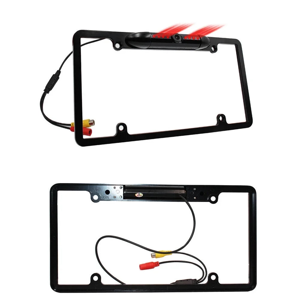 Car Rear View Backup Camera - License Plate Frame with Night Vision
