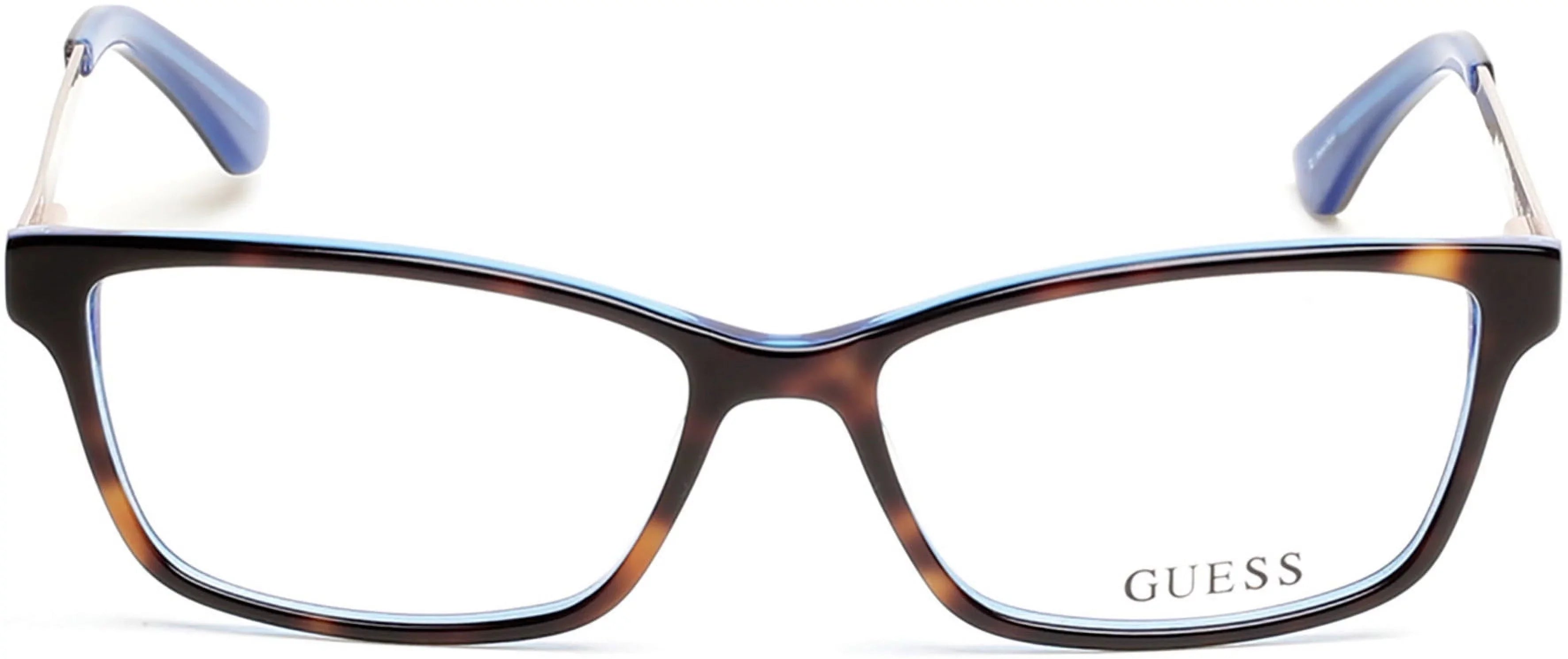 GUESizeSize Eyeglasses GU2538-F 052 Dark Havana 55MM