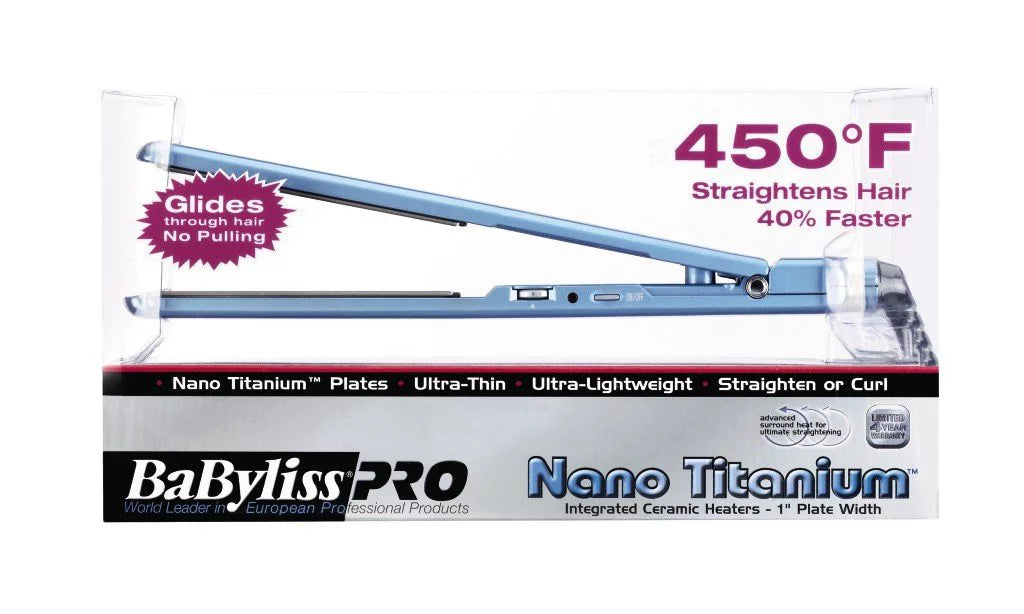 BaBylissPRO Nano Titanium Ultra-Thin Sizetraightening Iron
