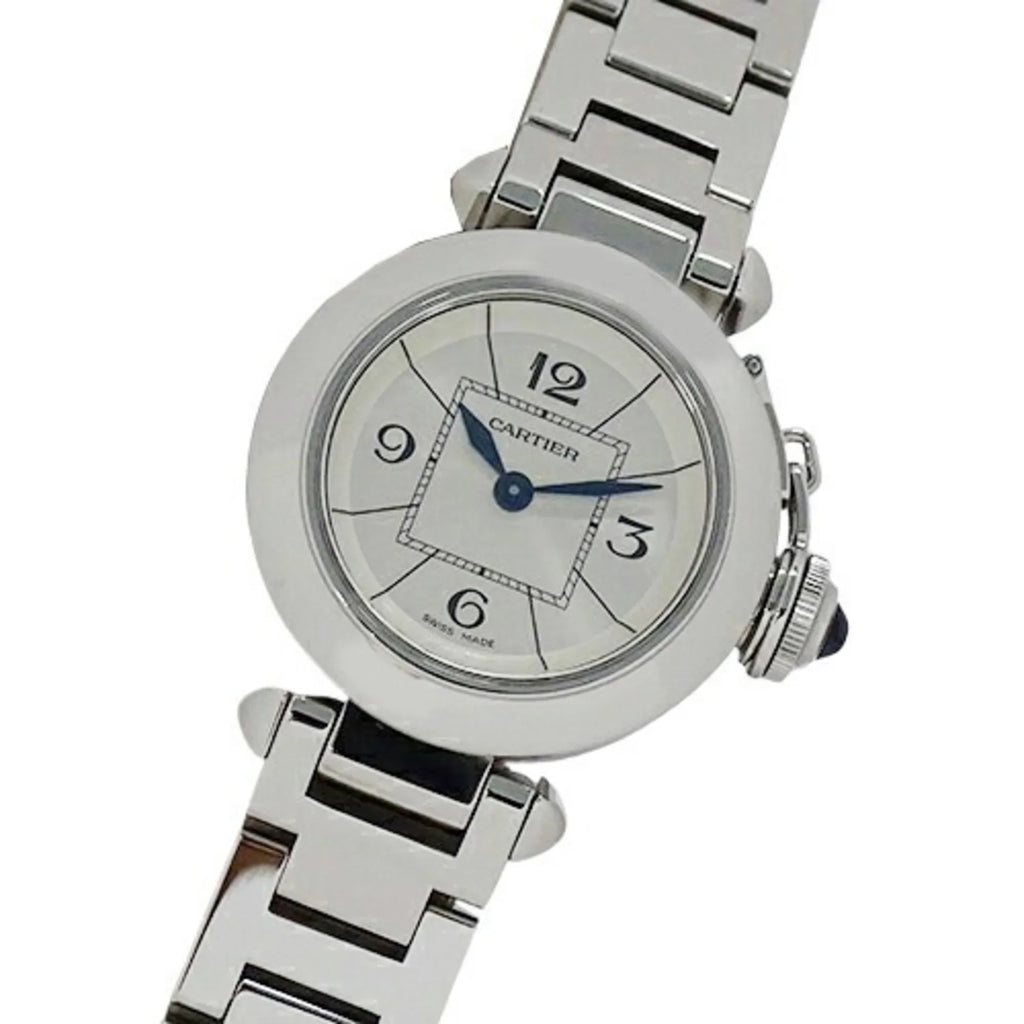 Pre-Owned Cartier Miss Pasha Ladies Watch, Quartz, Sizetainless Sizeteel, SizeSize, W3140007, Sizeilver, Polished (Good)