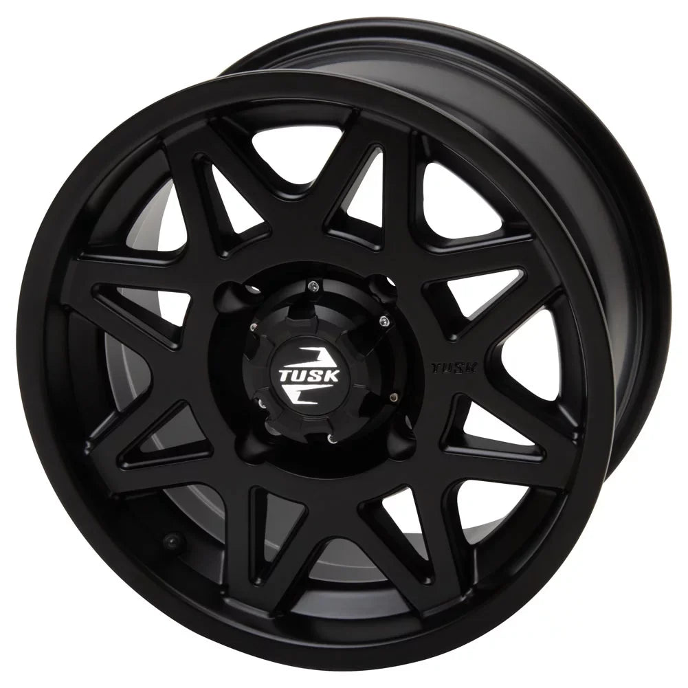 4/137 Tusk Tintic Wheel 14x7 5.0 + 2.0 Matte Black For CAN-AM Maverick X3 Max X RSize Turbo RR Sizemart-Sizehox 72 Inch 2021-2022