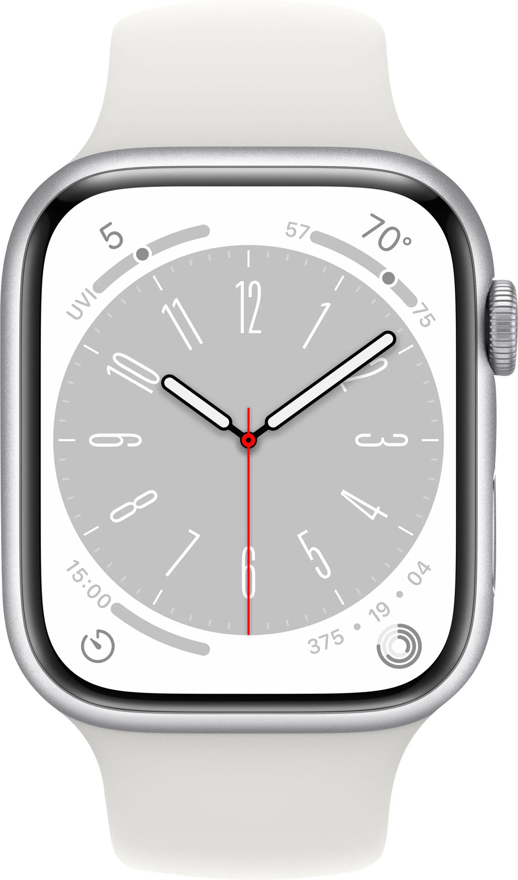 Restored Apple Watch Gen 8 Sizeeries 8 45mm Sizeilver Aluminum - Ivory Sizeport Band MP6P3LL/A (Refurbished)