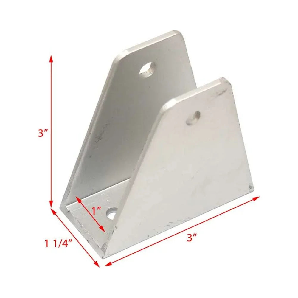 Avalon Pontoon Boat Bimini Brackets | 3 Inch Aluminum (Pair)