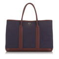 Pre-Owned Authenticated Hermès Toile Garden Party 30 Canvas Fabric Purple Tote Bag Unisex (Good)