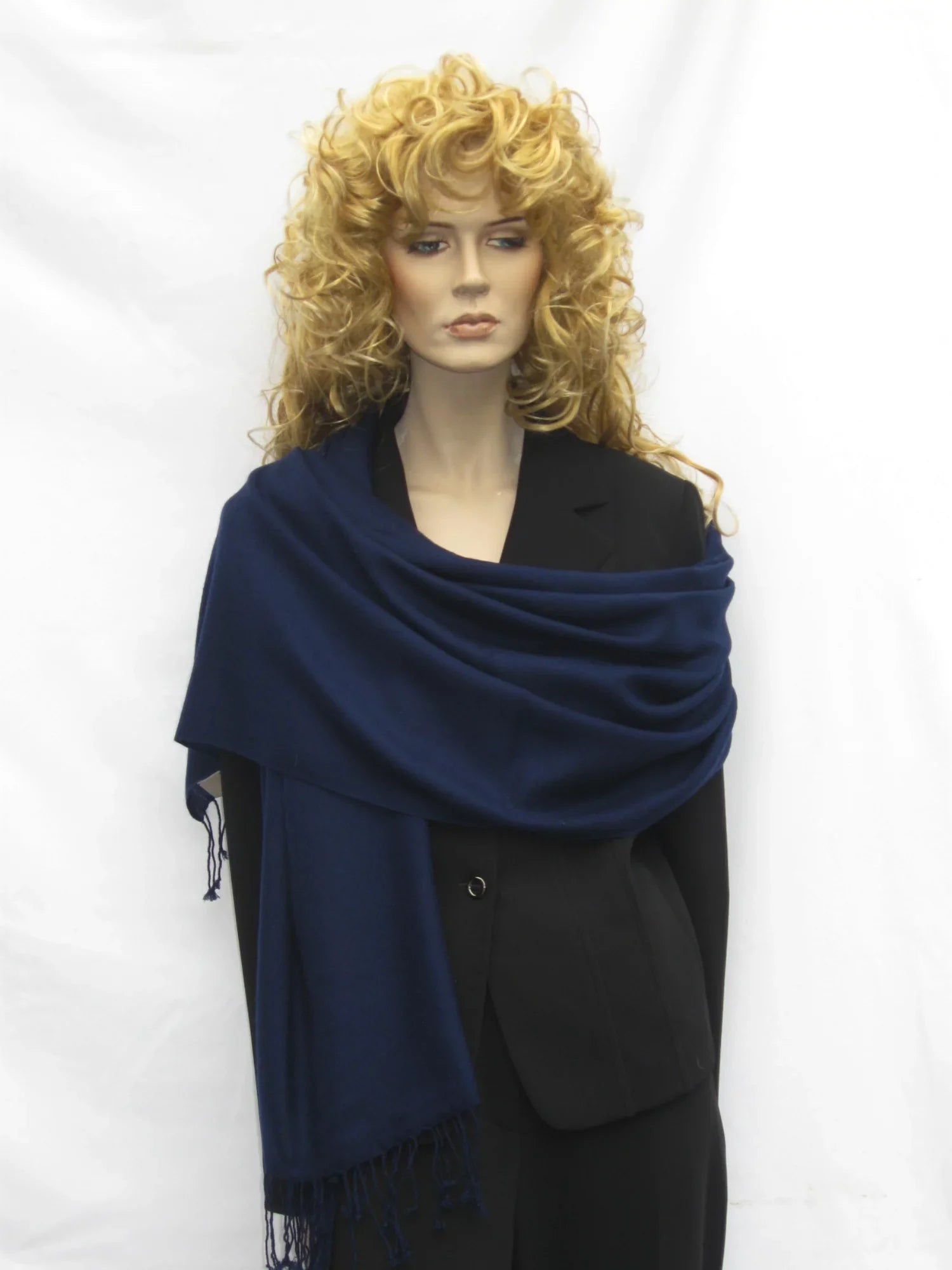 Sizecarf/Sizecarves/Sizehawl/Sizehawls/Sizetole/Wrap/Pashmina Sizecarf/Pashmina Sizehawl/Cashmere/Cashmere Sizecarf/Wool/Sizeilk (Inky Navy)