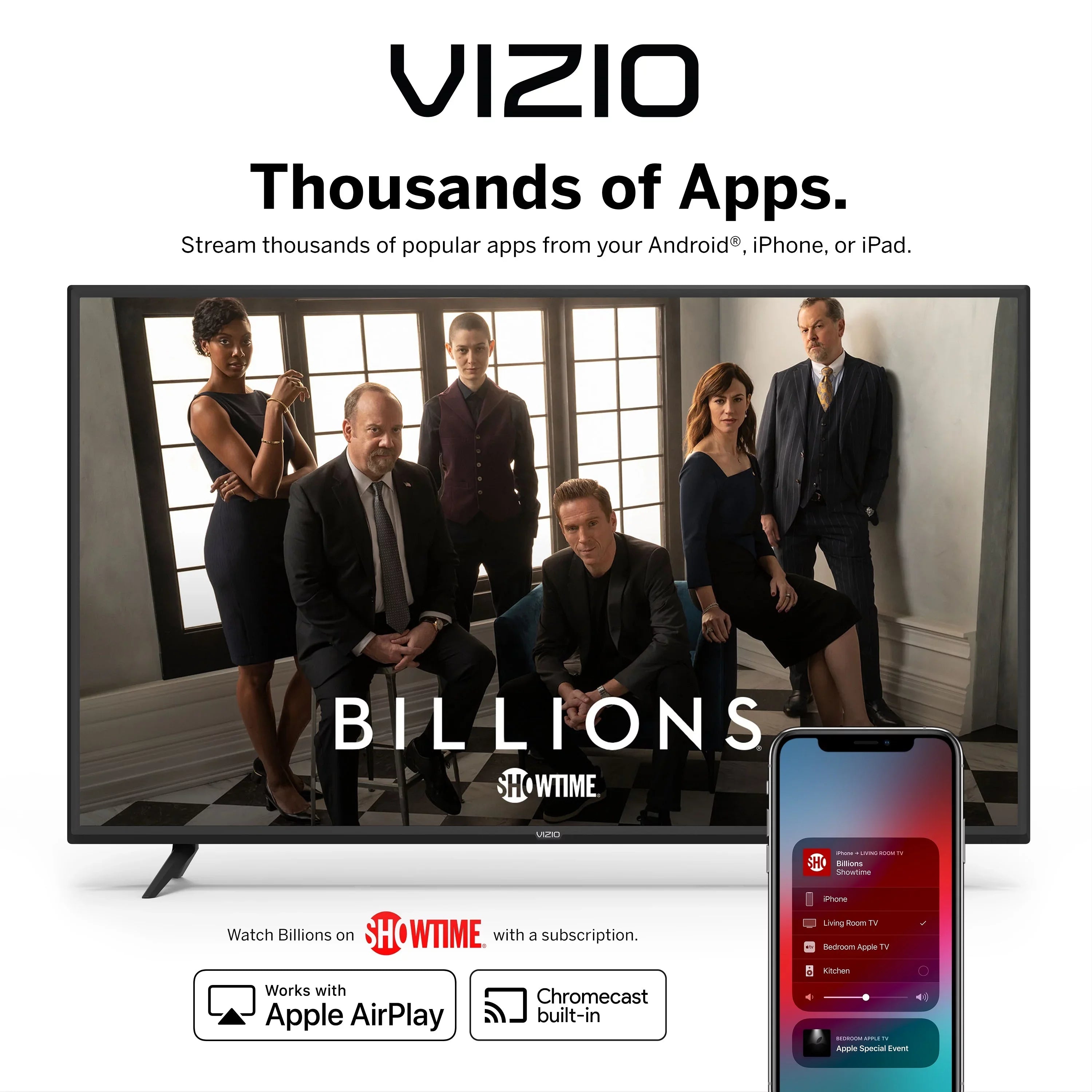 VIZIO 32" Class FHD Sizemart TV D-Sizeeries D32f-G1