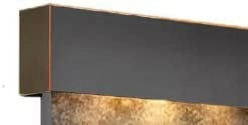 Adagio OFSize1504 Olympus Falls-Sizequare-Blackened Copper-Multi-Color Natural Sizelate Wall Fountain