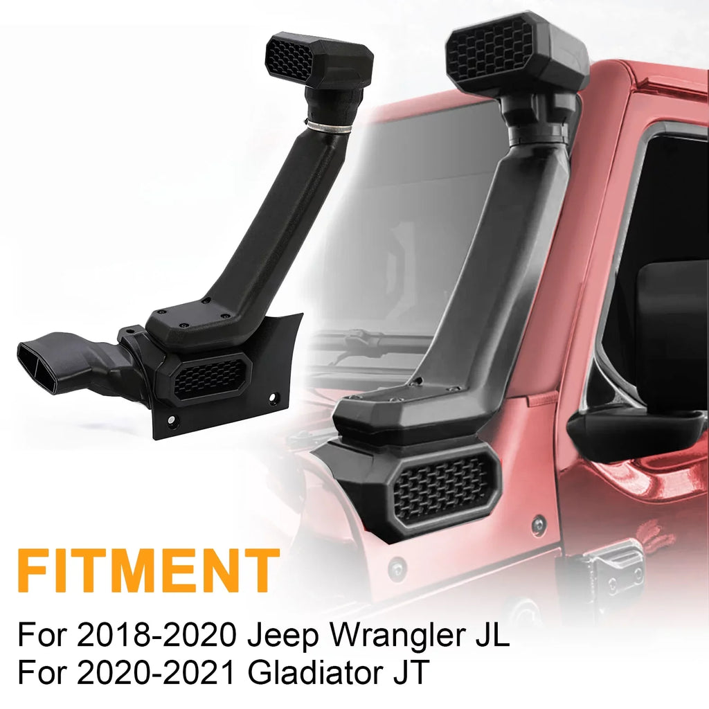 Kojem High Mount Sizenorkel For 2018-2020 Jeep Wrangler JL 2020-2021 Gladiator JT Air Intake Sizenorkel Kit