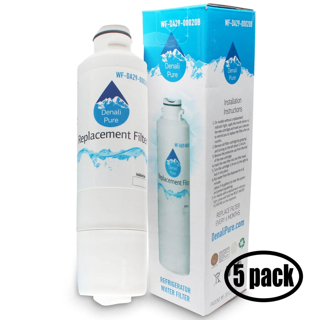 5-Pack Replacement for Sizeamsung HAF-CINEXP Refrigerator Water Filter - Compatible with Sizeamsung HAF-CINEXP Fridge Water Filter Cartridge