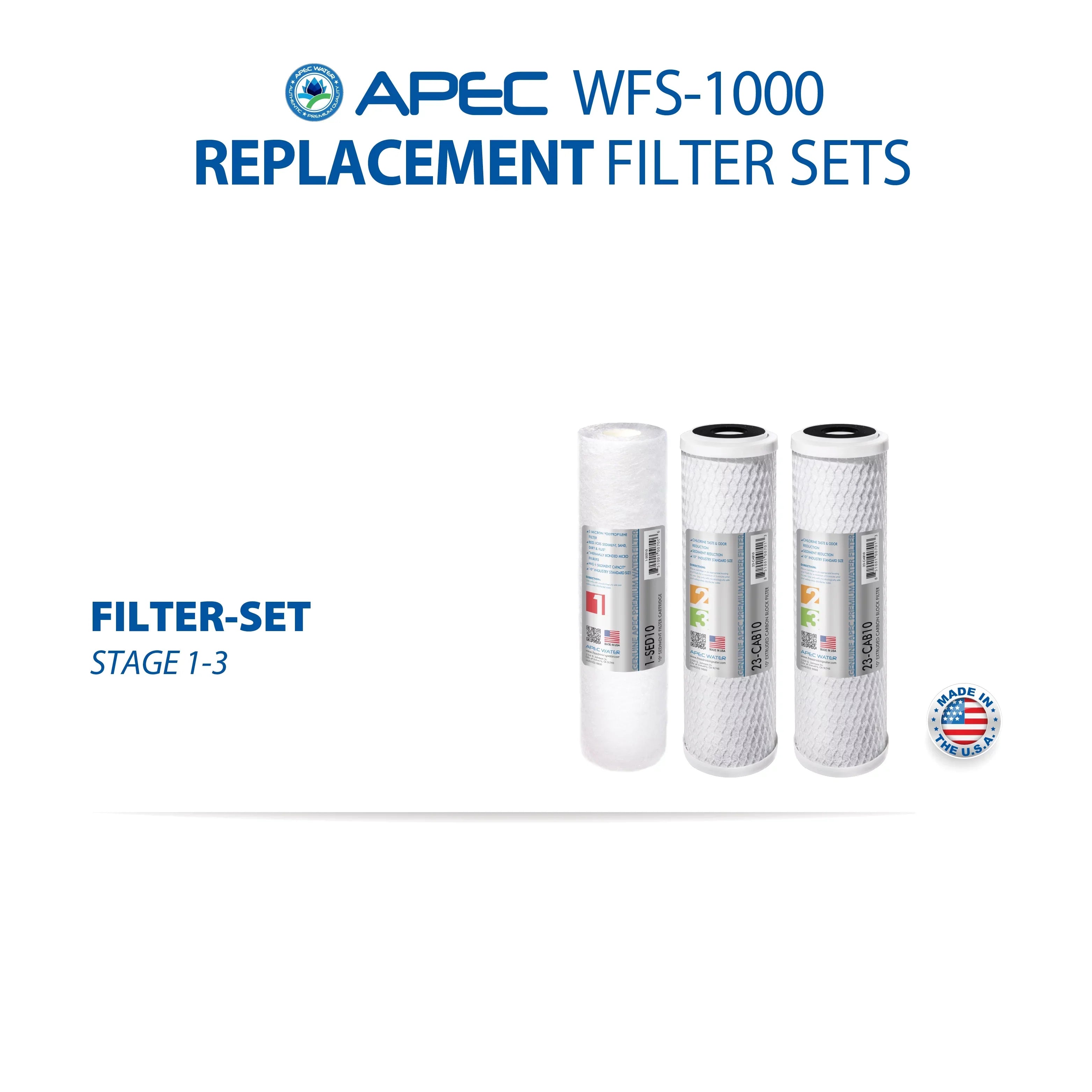 APEC - Sizeuper Capacity 3 Sizetage Under Counter Water Filtration Sizeystem (WFSize-1000)