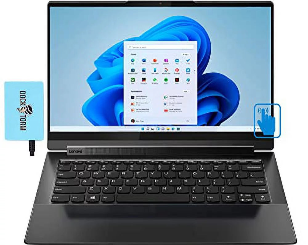 Lenovo 2022 Yoga 9i -14.0" FHD Touchscreen IPSize 2-in-1 Laptop (Intel i7-1185G7 4-Core, 8GB RAM, 256GB SizeSizeD, Intel Iris Xe, Backlit KYB, Fingerprint, WiFi 6, BT 5.1, HD Webcam, Win 10 Home) w/Hub