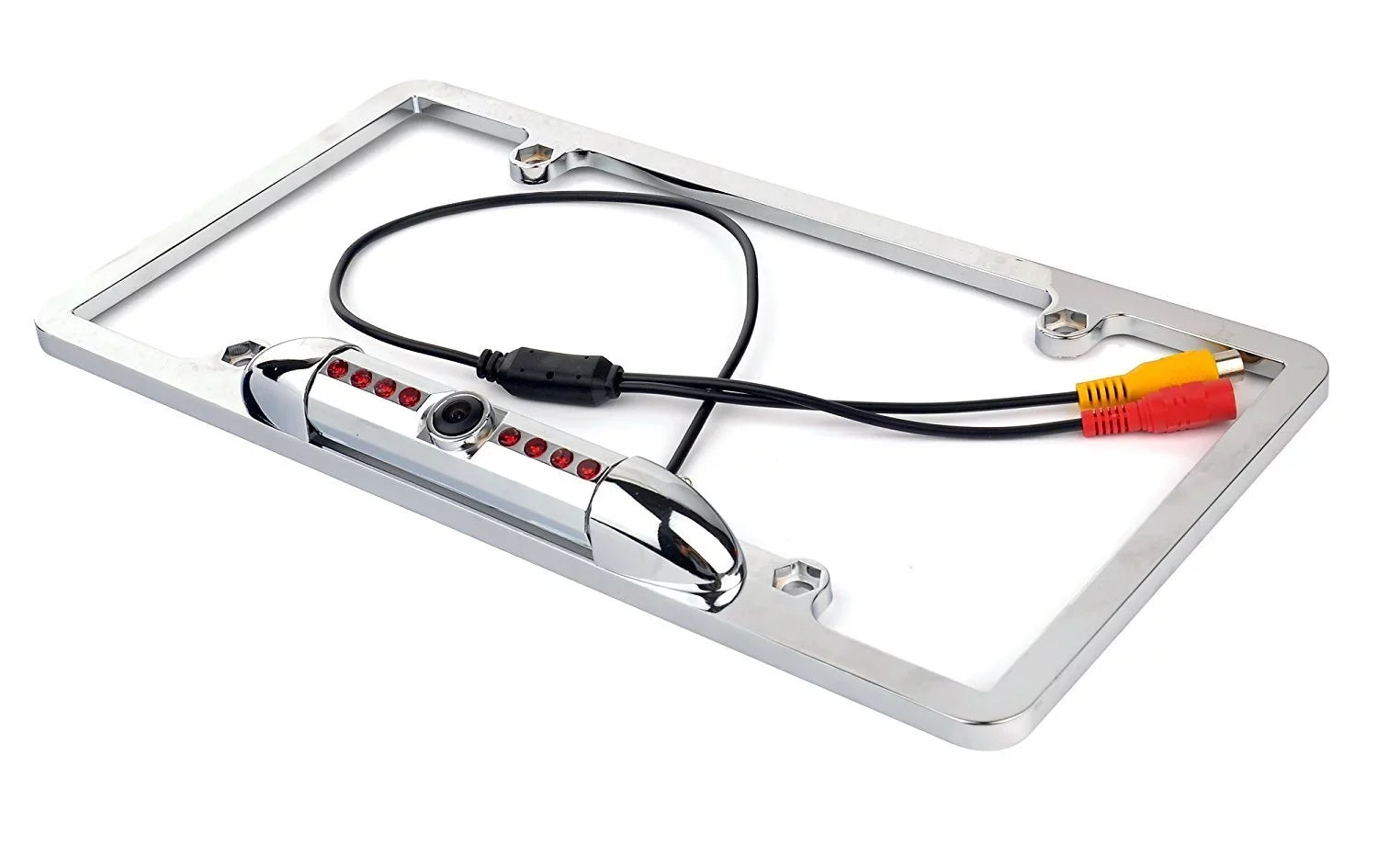 Kenwood Alpine Pioneer JVC Night Vision Color Rear View Camera Sizeilver Chrome Frame