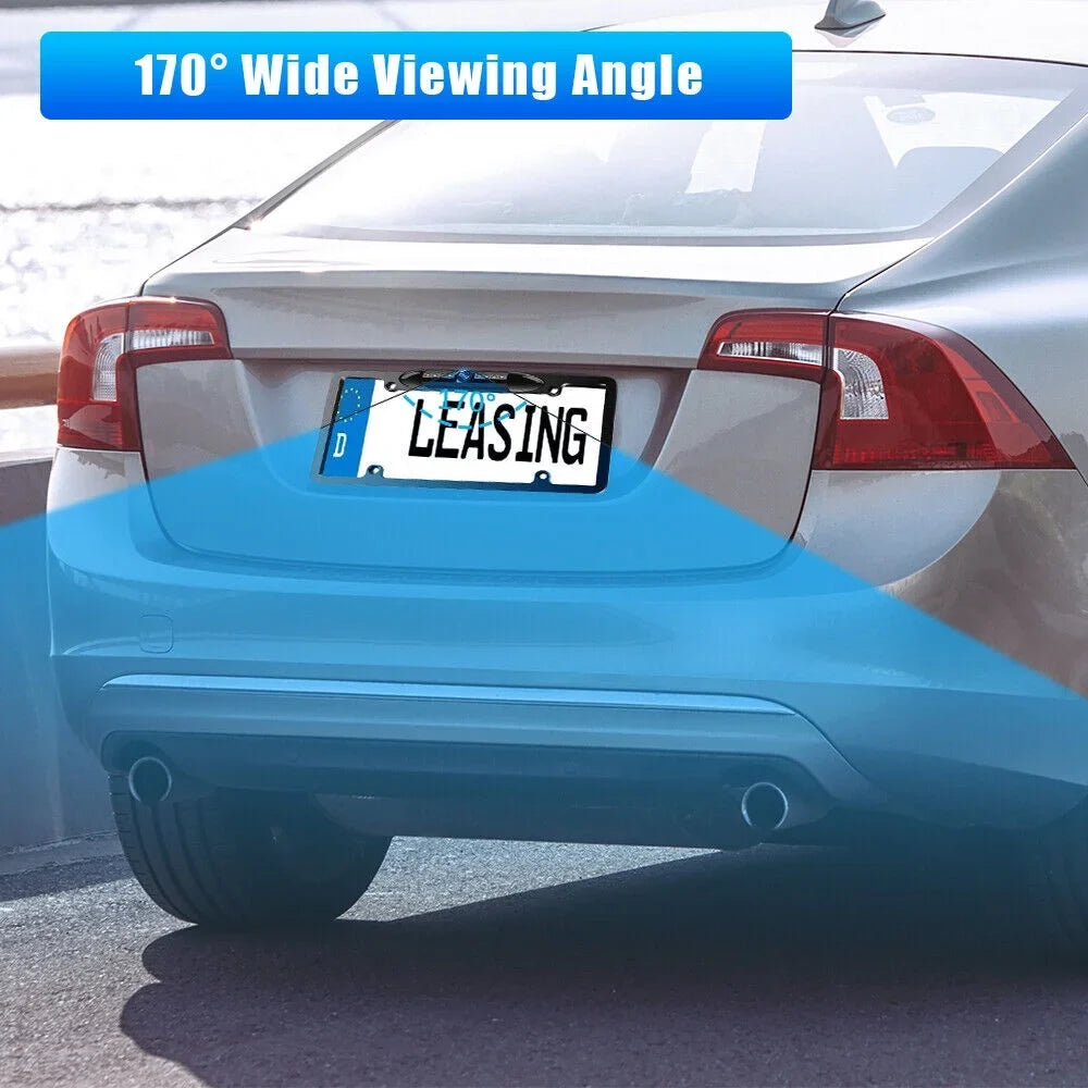 Car Rear View Backup Camera - License Plate Frame with Night Vision