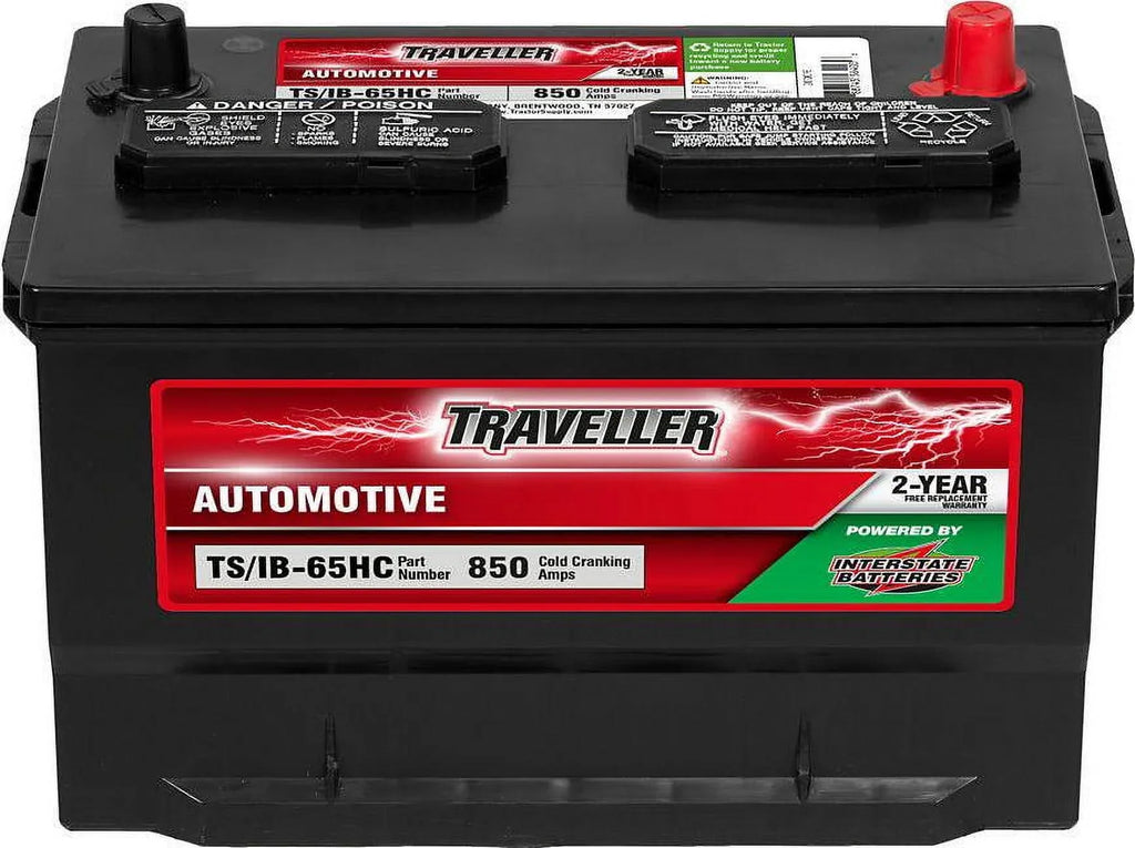 Traveller Powered by Interstate Automotive Battery, 65 BCI Group Sizeize, 850 CCA