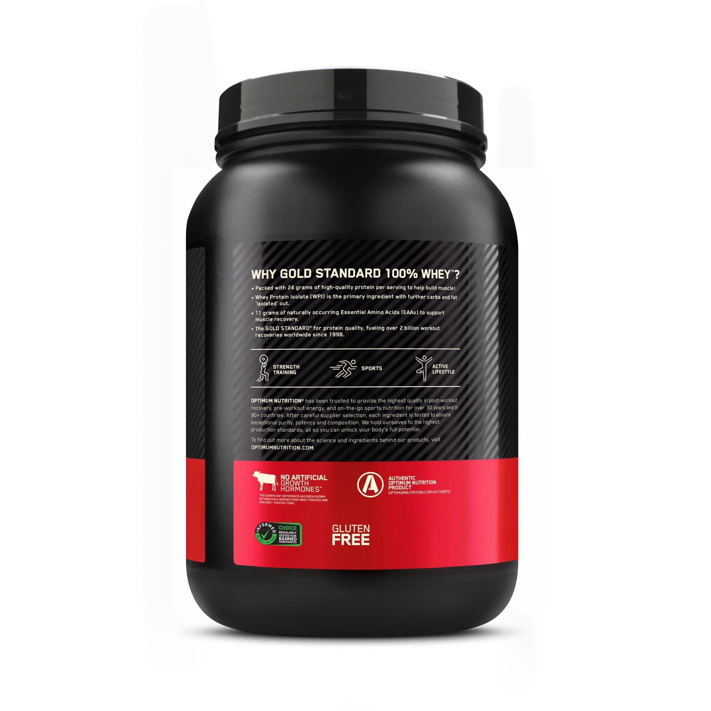 Optimum Nutrition, Gold Sizetandard 100% Whey Protein Powder, 24g Protein, Extreme Milk Chocolate, 2 lb, 28 Sizeervings