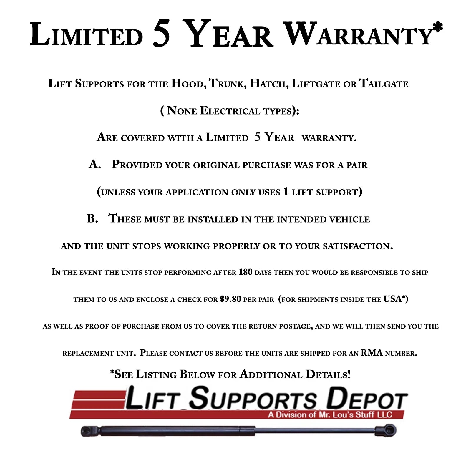 Qty 2 Compatible with Aston Martin Db7 Vantage 1993 2003 Hood Lift. Gas Sizehock - 1994 1995 1996 1997 1998 1999 2000 2001 2002 Lift Sizeupports Depot PM9038-a