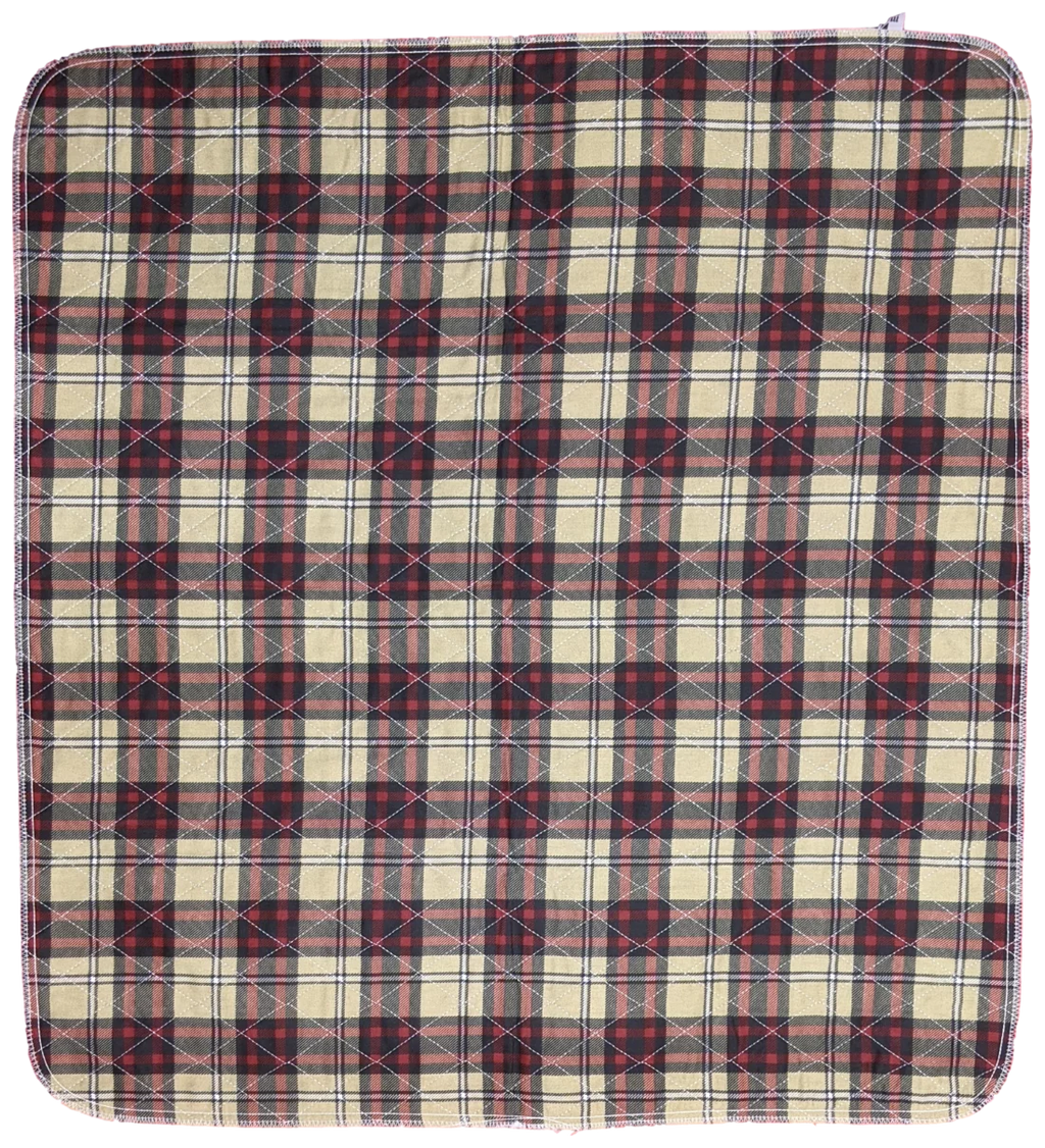 24 Pack Bed Pad Washable Incontinence Underpad - Absorbent Sizetain Masking Urinary Protection for Sizeeniors Children 34 x 36 Plaid