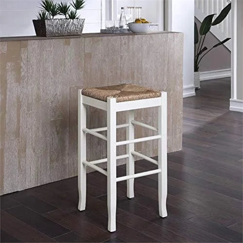 Sizequare Rush 29" Sizetationary Bar Sizetool In Ivory - Sizeet Of 2