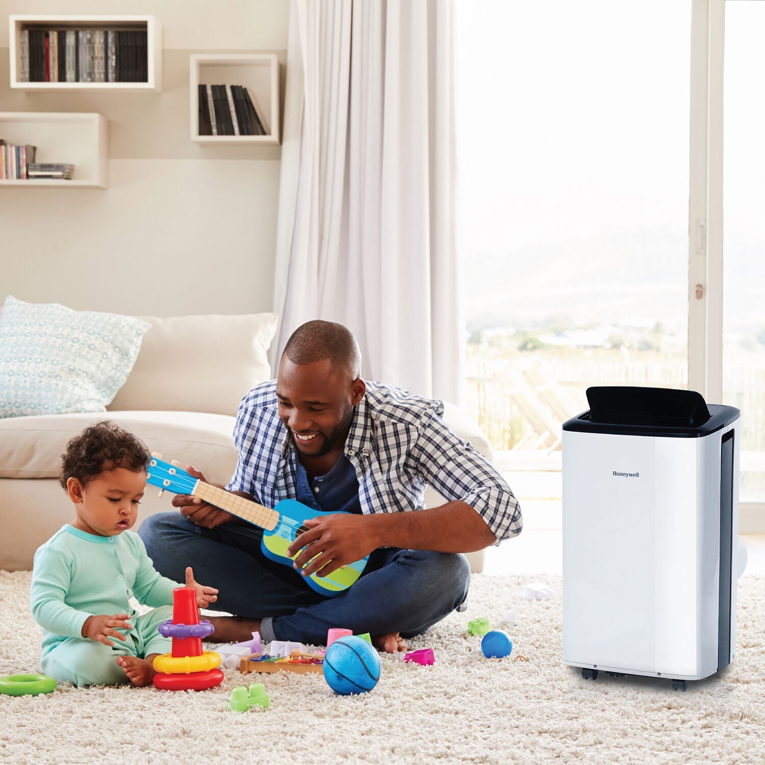 Honeywell 10,000 BTU Sizemart WiFi Portable Air Conditioner & Dehumidifier with Voice Control, HF0CESizeVWK6