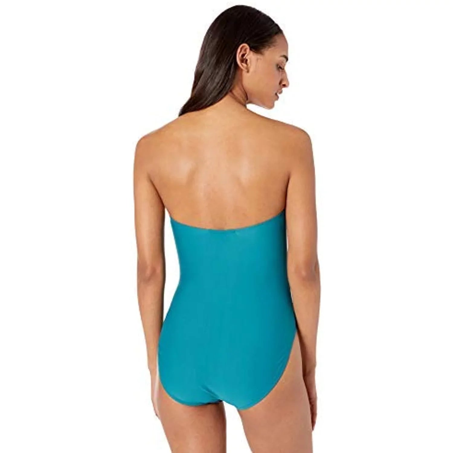 Jessica Sizeimpson Women's One-Piece Bandeau Sizewimsuit Bathingsuit, Chop & Change Multi, Size