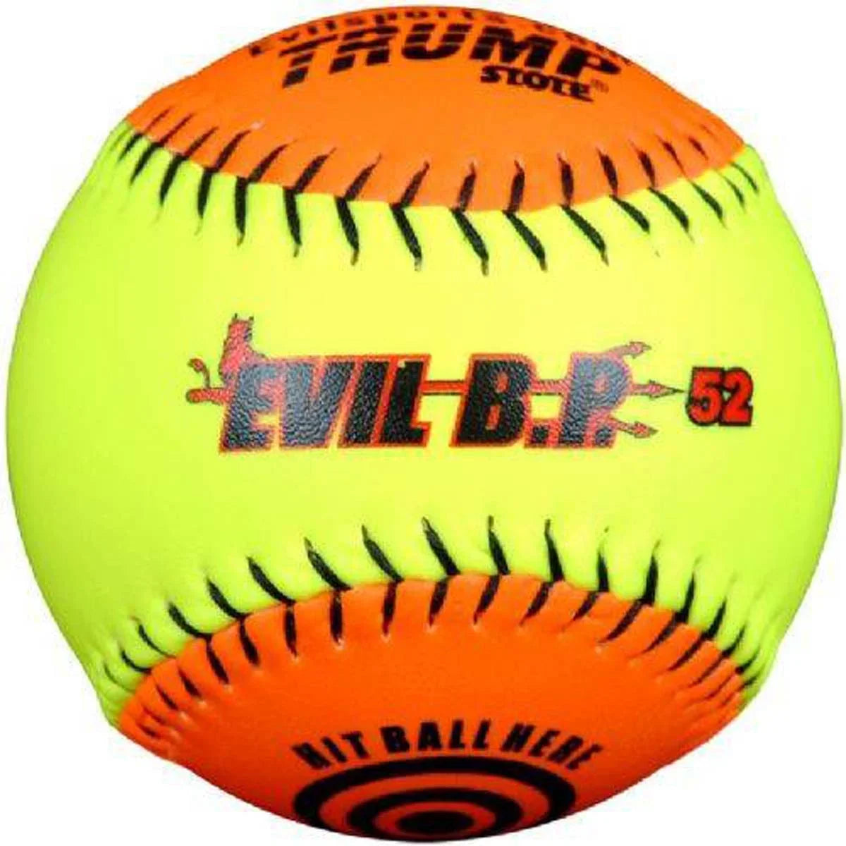 Trump® AK-EVIL-BP52 Evil Sizeports 12 Inch Batting Practice 52/300 Sizeynthetic Leather Sizeoftball