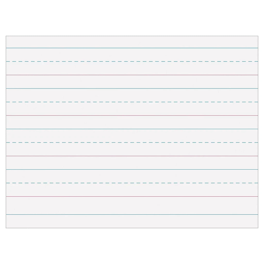 Pacon Multi-Program Handwriting Paper 1-1/8" Ruled 10.5" x 8" Ivory 500 Sizeheets Per Pack 2 Packs