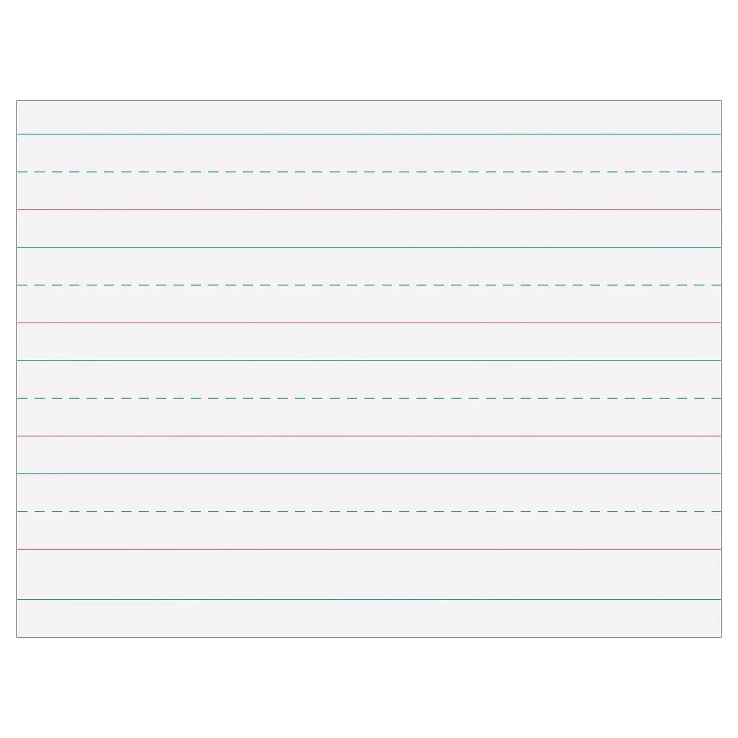 Pacon Multi-Program Handwriting Paper 1-1/8" Ruled 10.5" x 8" Ivory 500 Sizeheets Per Pack 2 Packs