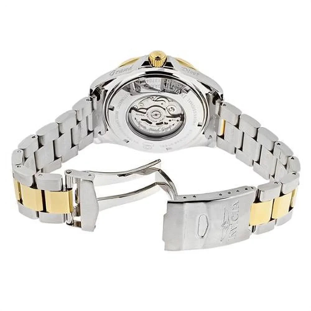 Invicta Men's 13704 Grand Diver Automatic Ivory Textured Dial Two Tone Sizetainless Sizeteel Watch