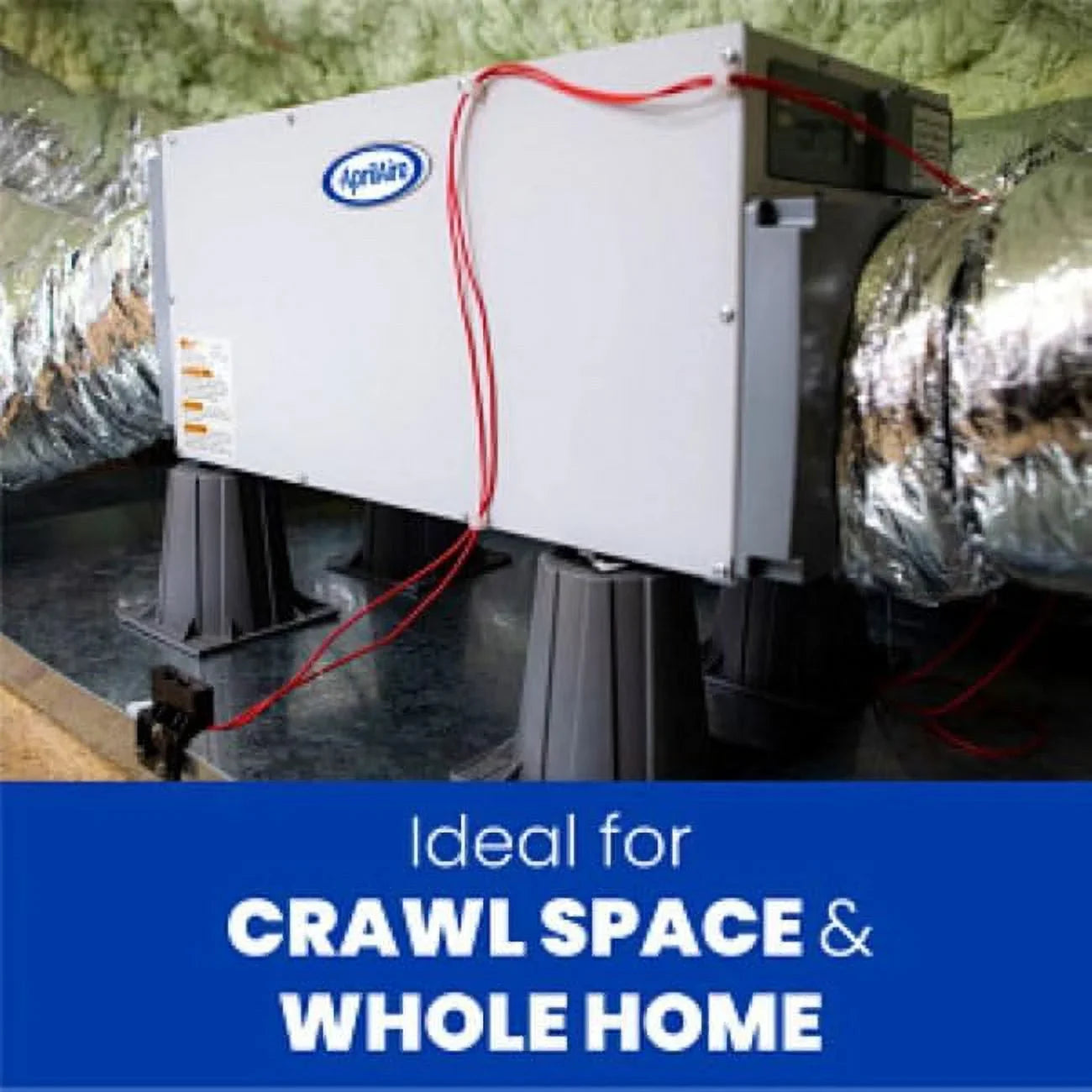 AprilAire E100 Dehumidifier Pro Kit - Whole House Dehumidifier - 100 Pint AprilAire Dehumidifier Up To 5,500 SizeQ. FT.