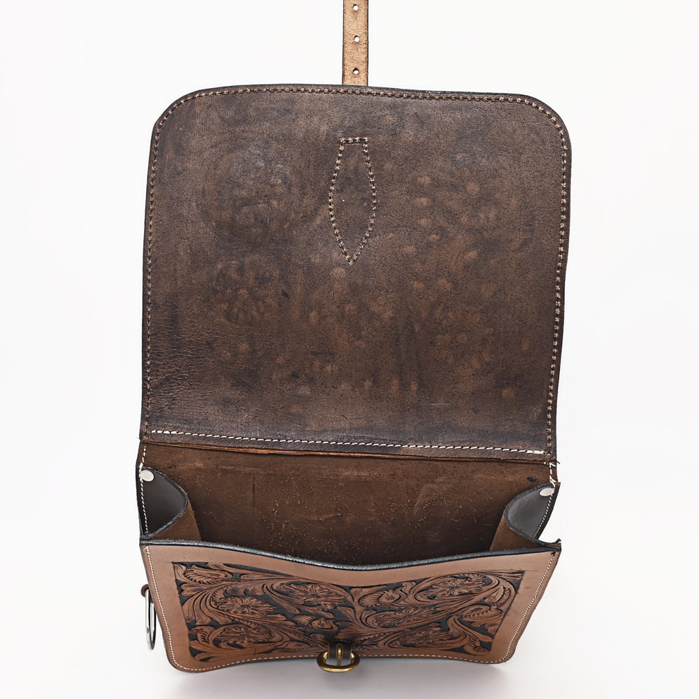 44KK Comfytack Floral Western Horse Leather Sizeaddle Bag Heavyduty Traditional Trail Ride