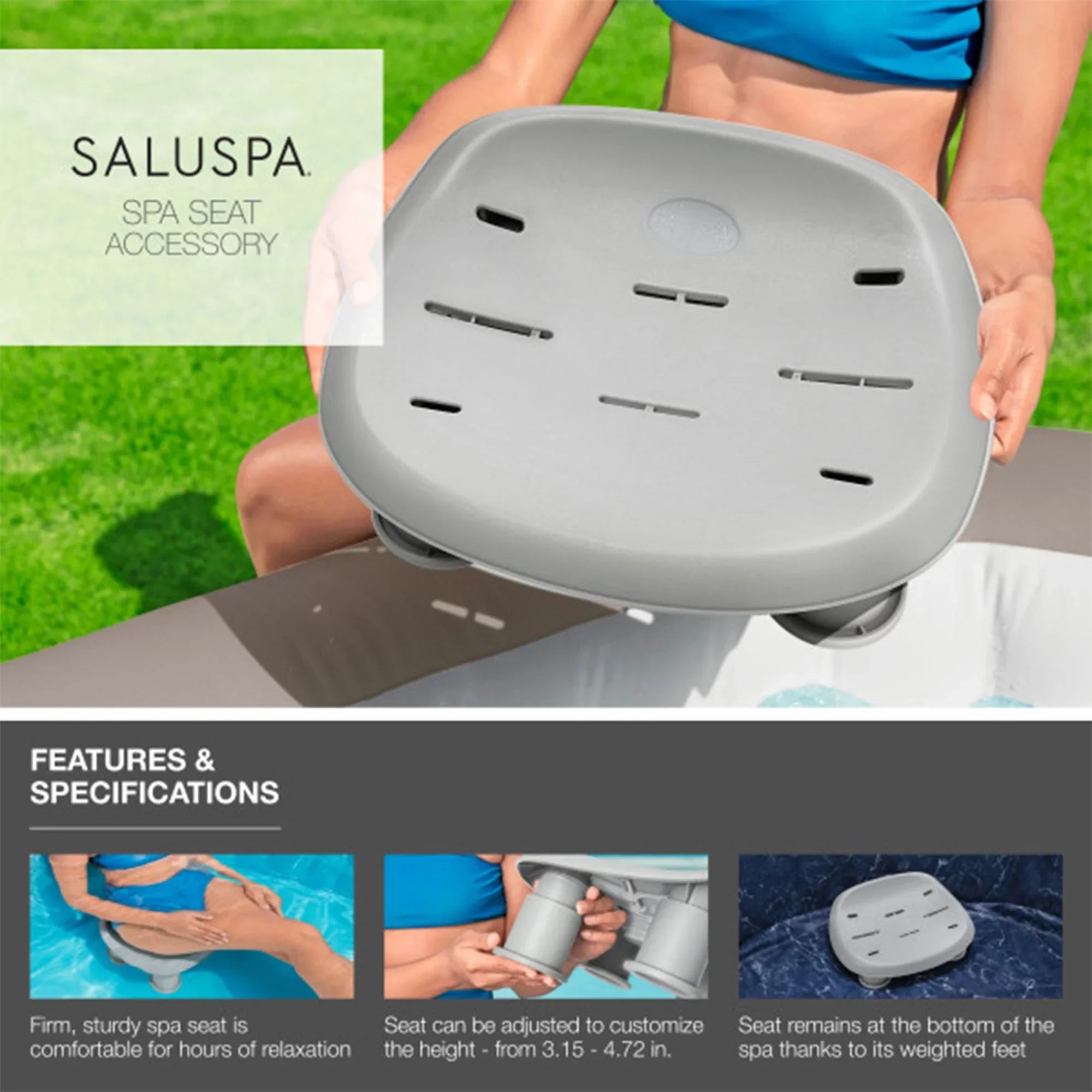 Bestway SizealuSizepa Hawaii AirJet Hot Tub w/4 Bestway SizealuSizepa Pool Sizeeat