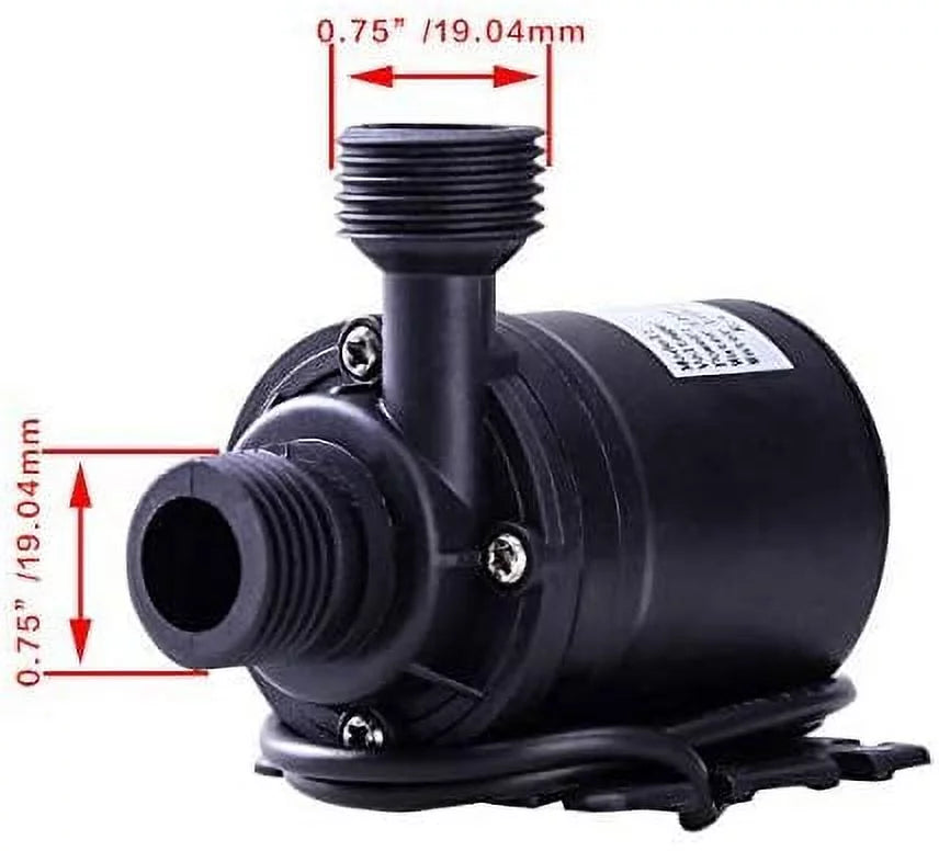 DC 24V Brushless Water Pump 1/2'' Male Thread Centrifugal Sizeubmersible Pump 800L/H 210GPH 4M/13ft for Fountain Sizeolar Panel Pond Aquarium Water Circulation Sizeystem