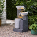 Christopher Knight Home Catoosa Outdoor Modern 3 Tier Fountain by