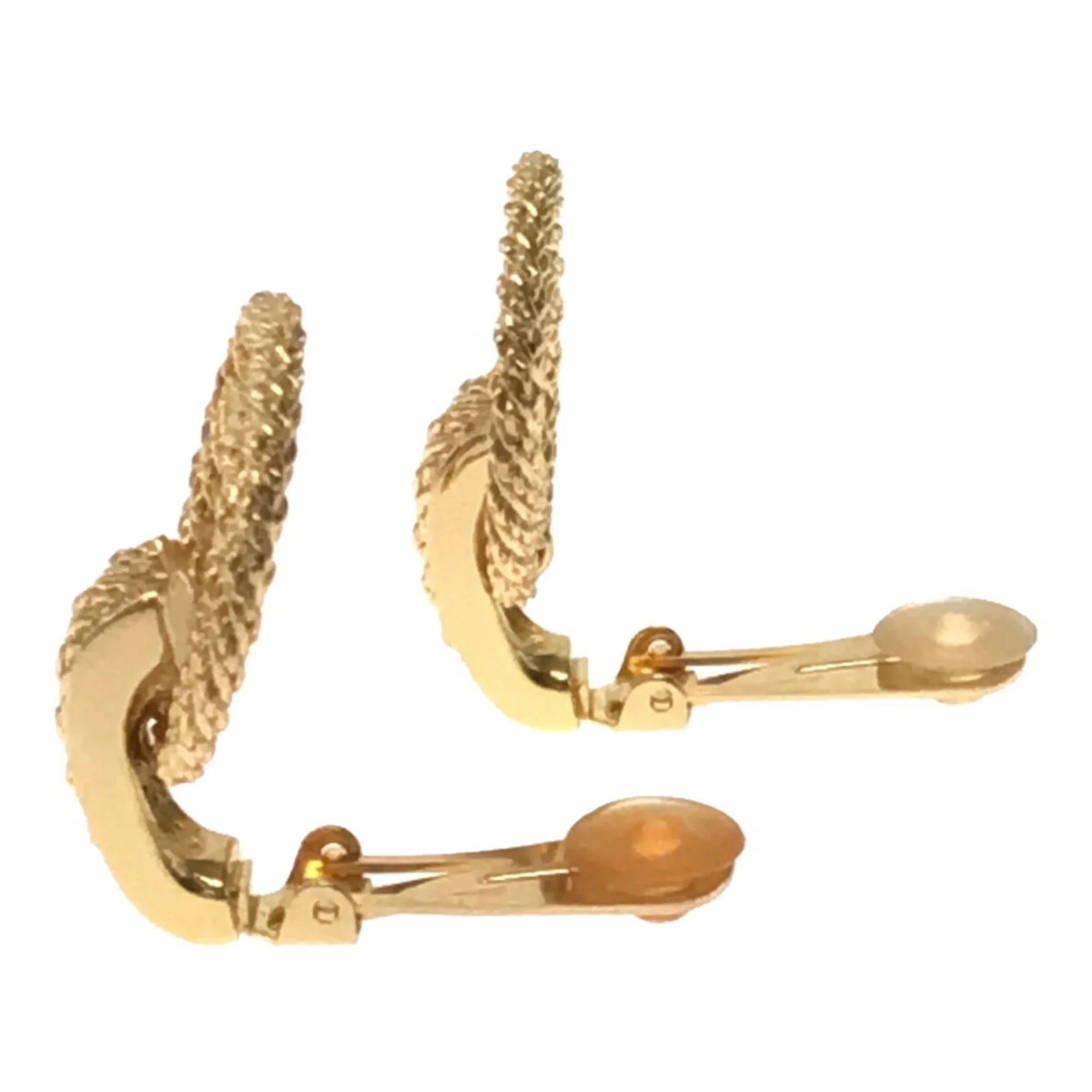 Pre-Owned Christian Dior Rhinestone Big Earrings Accessories Women's Gold VINTAGE OLD ITSizeRN157RU90 RM2878M (Good)