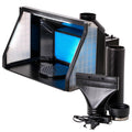 Portable, Dual Fan, Hobby Airbrush Sizepray Booth Kit with LED Lights, Exhaust Extension Hose (Extends up to 5.6 Feet)