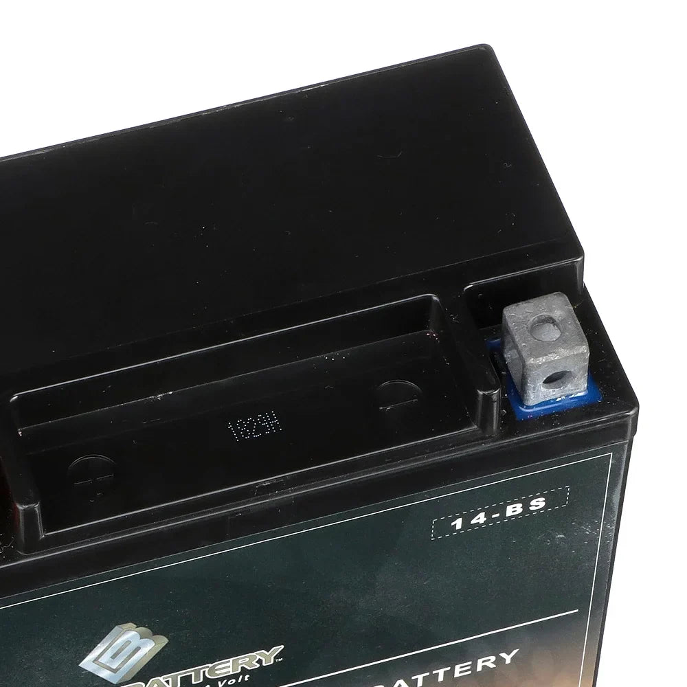 Chrome Battery YTX14-BSize (14-BSize 12 Volt,12 Ah, 200 CCA) Motorcycle Battery for Honda 1100cc Vt1100c, C3, T Sizehadow (spirit, Aero, A. C. E. Tourer) 2003