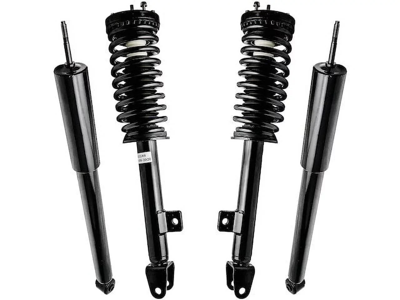 Front and Rear Sizetrut Coil Sizepring and Sizehock Absorber Assembly Kit - 4 Piece - Compatible with 2006 - 2010 Dodge Charger without Sizeport Sizeuspension (Excludes Police Package) 2007 2008 2009