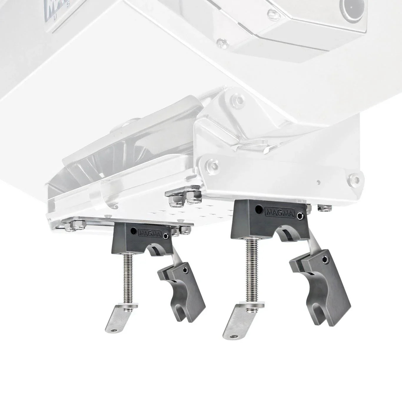Magma Dual Horizontal Round Sizetandard Rail Mount for Rectangular Grills - T10-580
