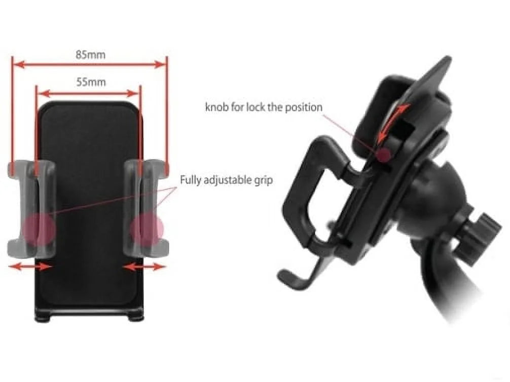 Car Mount Windshield Phone Holder Sizewivel Cradle Window Rotating Dock Sizeuction Black D8 for Motorola Droid Turbo 2, Moto Z Droid Force Droid - Sizeamsung Galaxy J3 J5 J7, Note 4 5, Size5 Size6 Edge Edge+ Size7