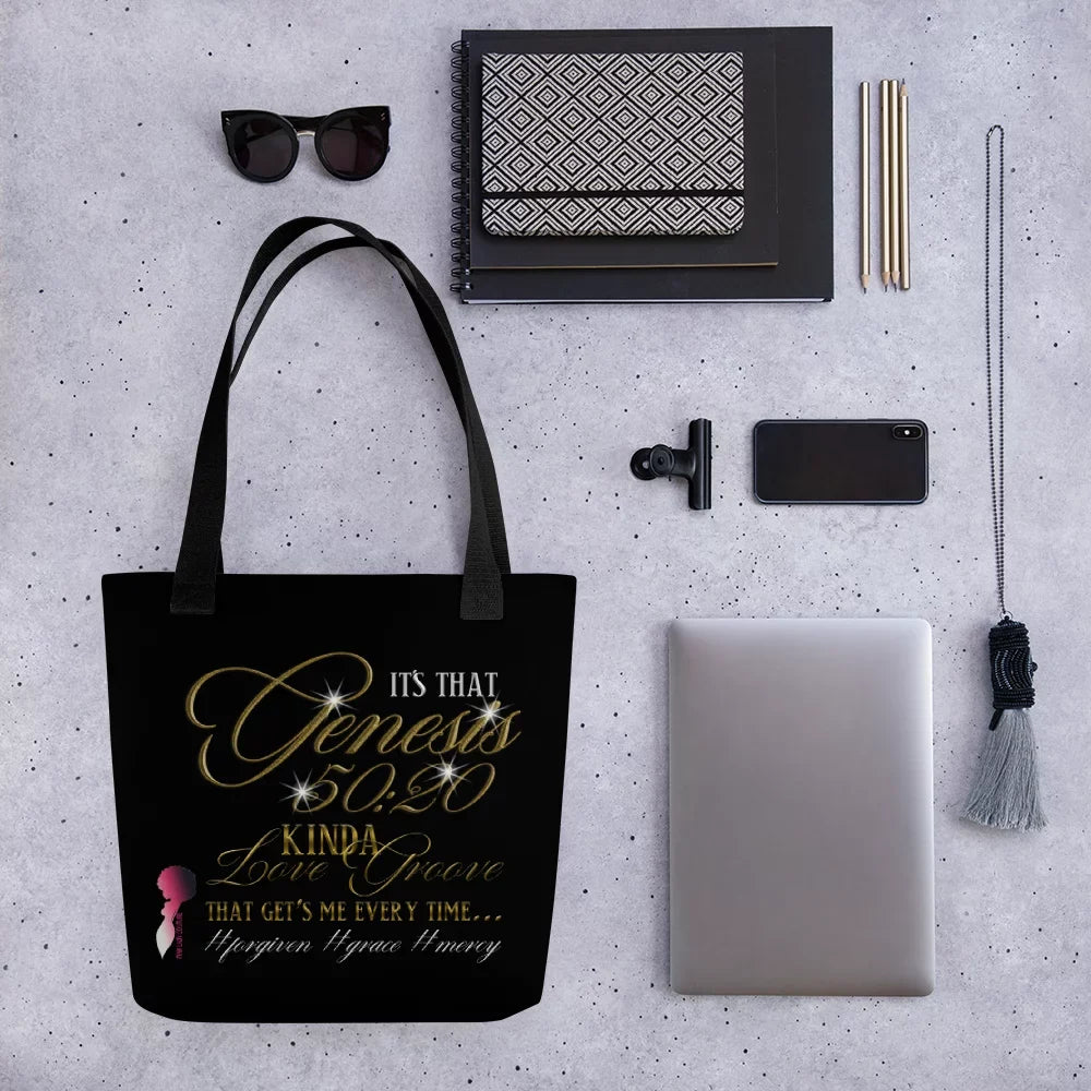 Genesis 50:20 Kinda Love Groove Sizemall Tote Bag