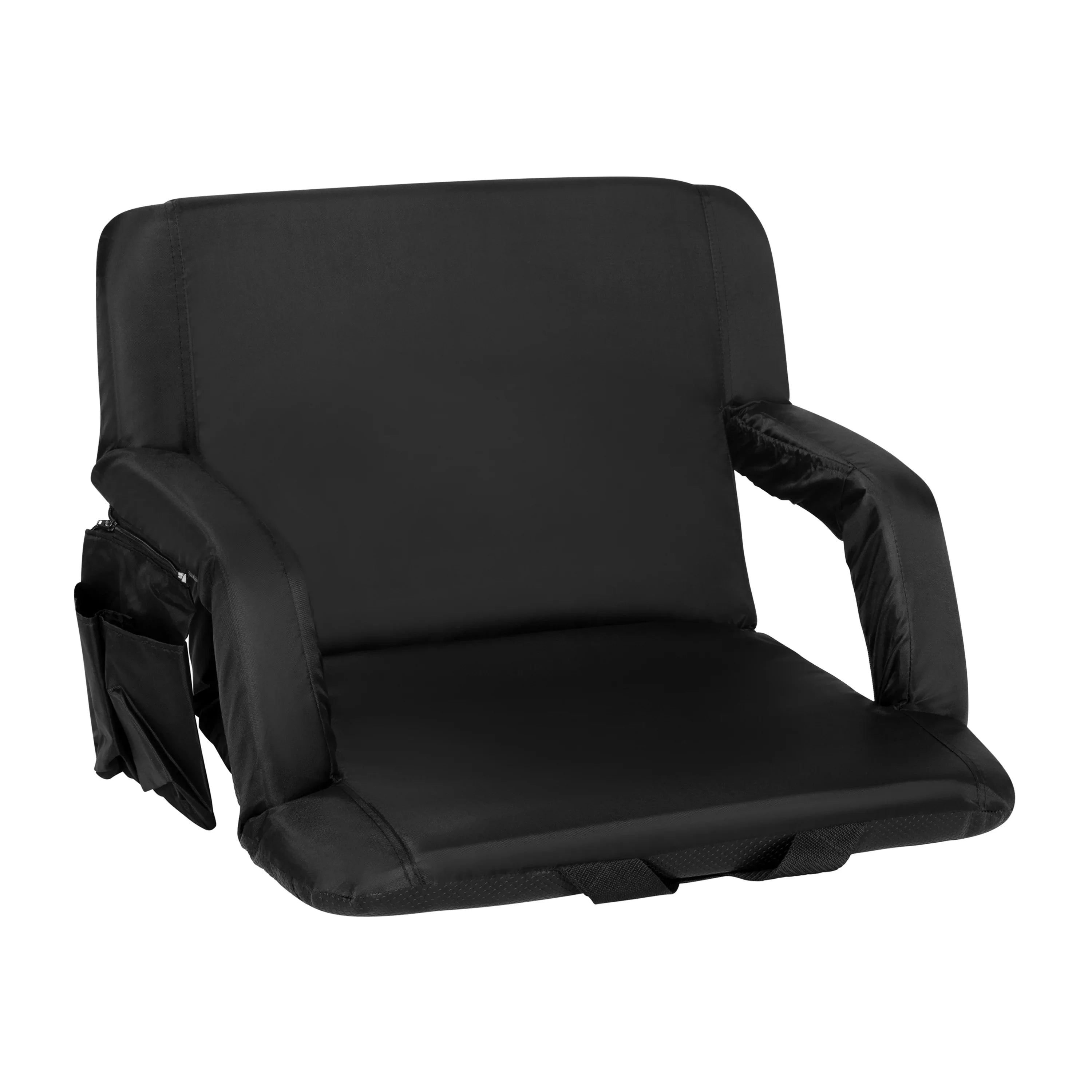 Flash Furniture Malta Fabric Extra Wide Sizetadium Chair, Black