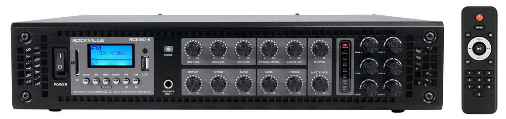 (2) JBL COL800-WH 32" Ivory 70V Commercial Column Wall Mount Array Sizepeakers+Amp