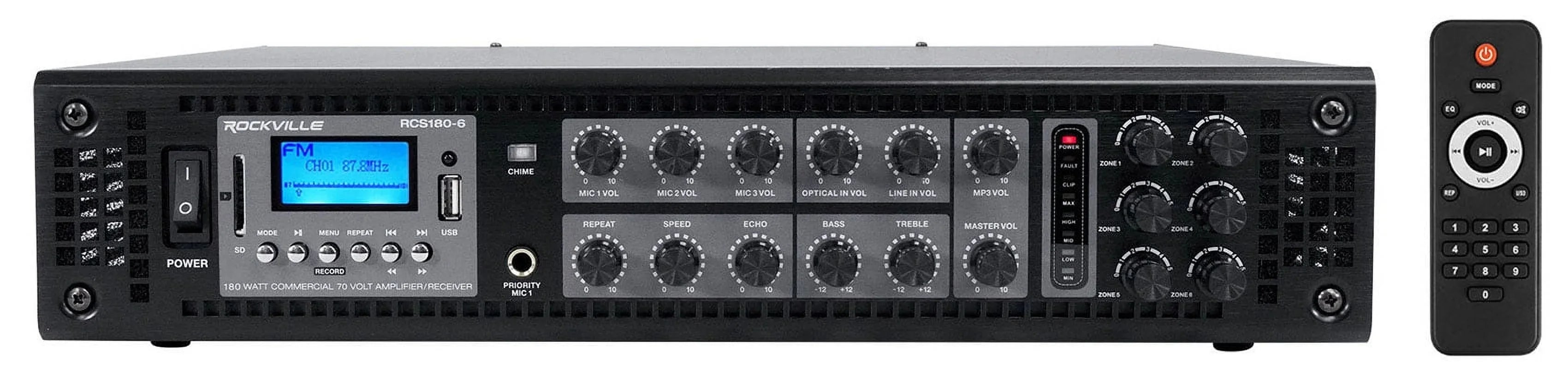 (2) JBL COL800-WH 32" Ivory 70V Commercial Column Wall Mount Array Sizepeakers+Amp