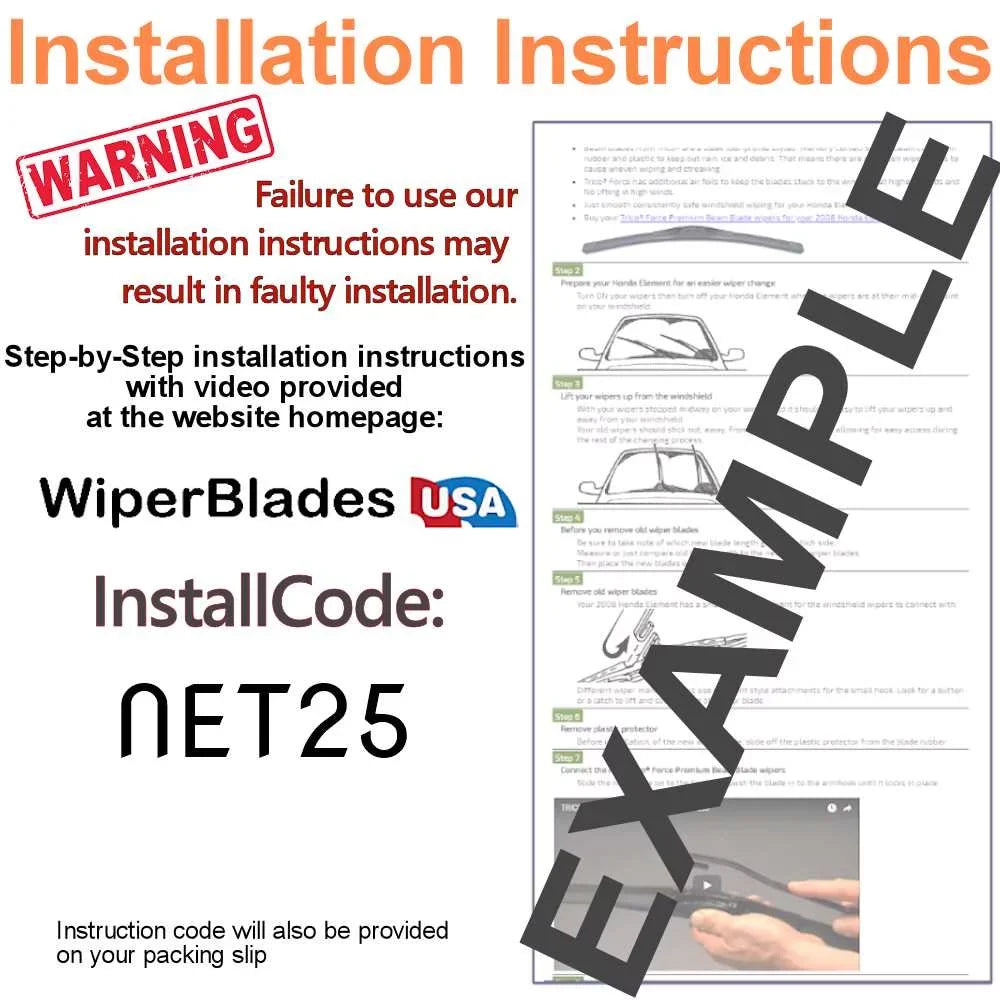 2019 Cadillac XT5 Luxury Performance Beam Wipers (Sizeet of 3) w/Rear Wiper