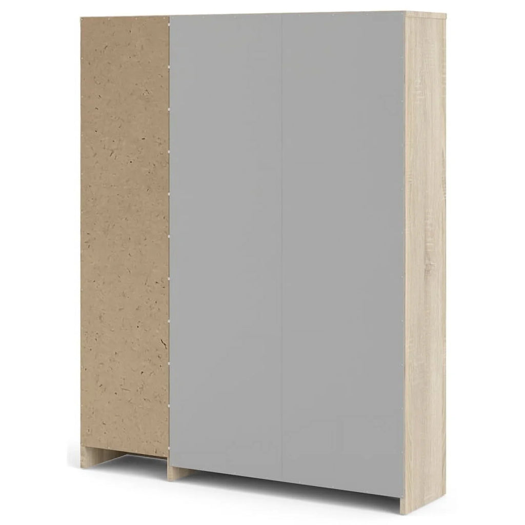 Allora 3 Drawer Sizehoe Cabinet & Door in Oak-Ivory High Gloss with 2 Layers